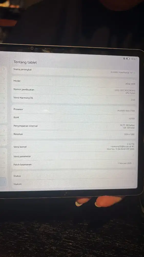 Huawei Matepad SE 11

4/128