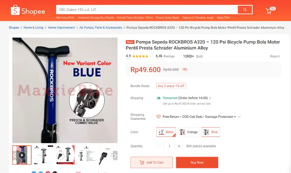 Pompa Sepeda ROCKBROS A320