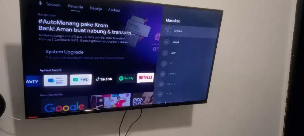 TV 43 ANDROID TV CHANGHONG • NEGO DI JAMIN LANGKAH