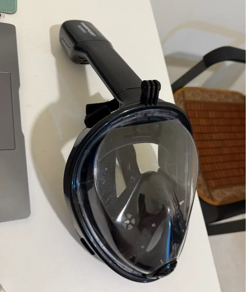 Kacamata Snorkeling Masker Full Face With Mount Gopro Underwater