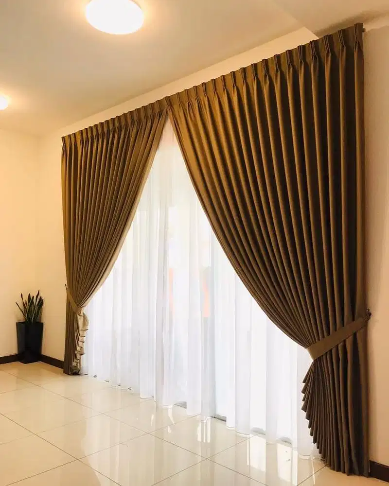 Jasa Pasang Gorden Custom Wallpaper Dinding 3D Gordyn Hordeng Korden