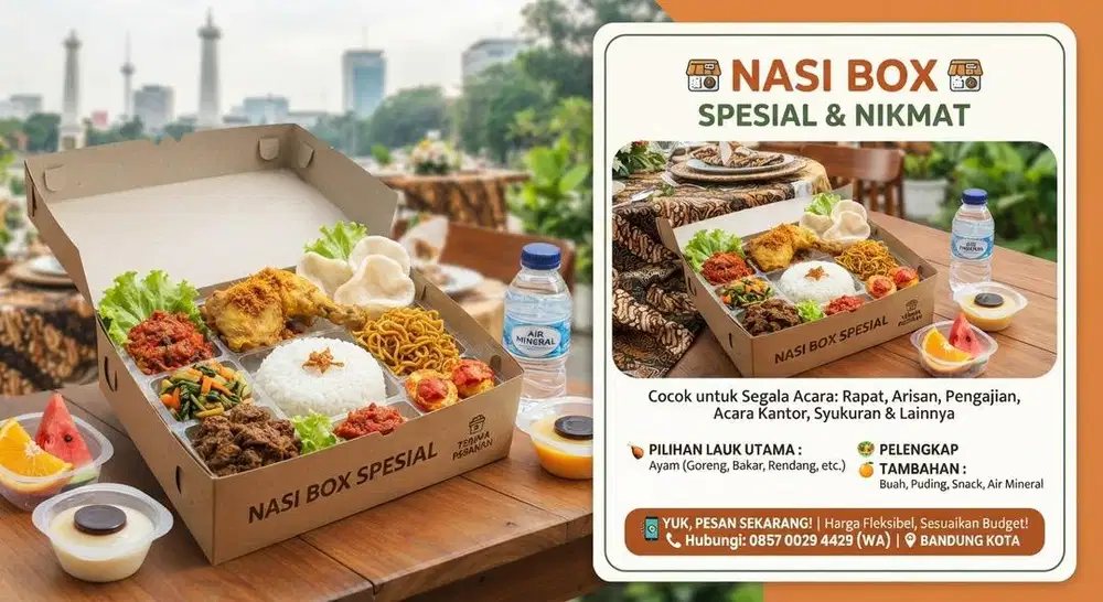 Makanan box . Catring . Tumpeng