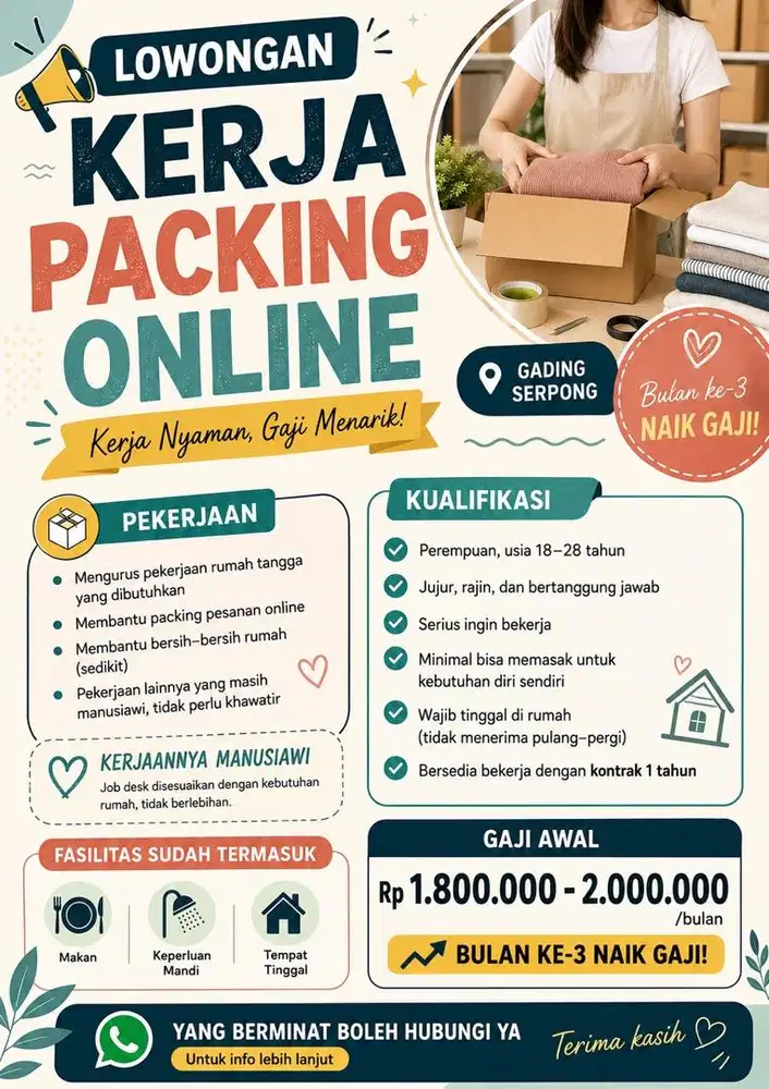 Lowongan Kerja Packing Online