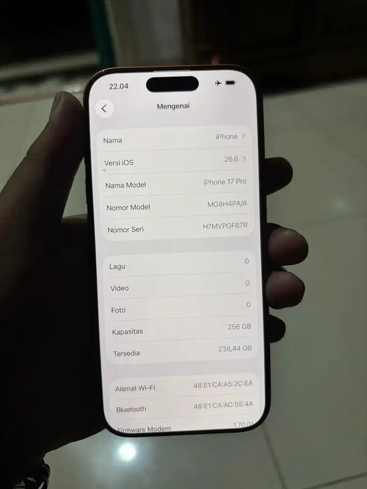 Iphone 17 pro 256 ibox