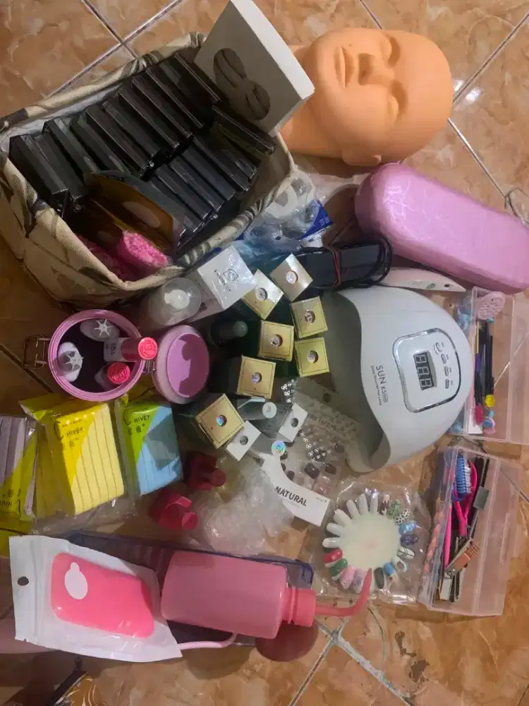 Peralatan Nail Art & Eyelash Lengkap