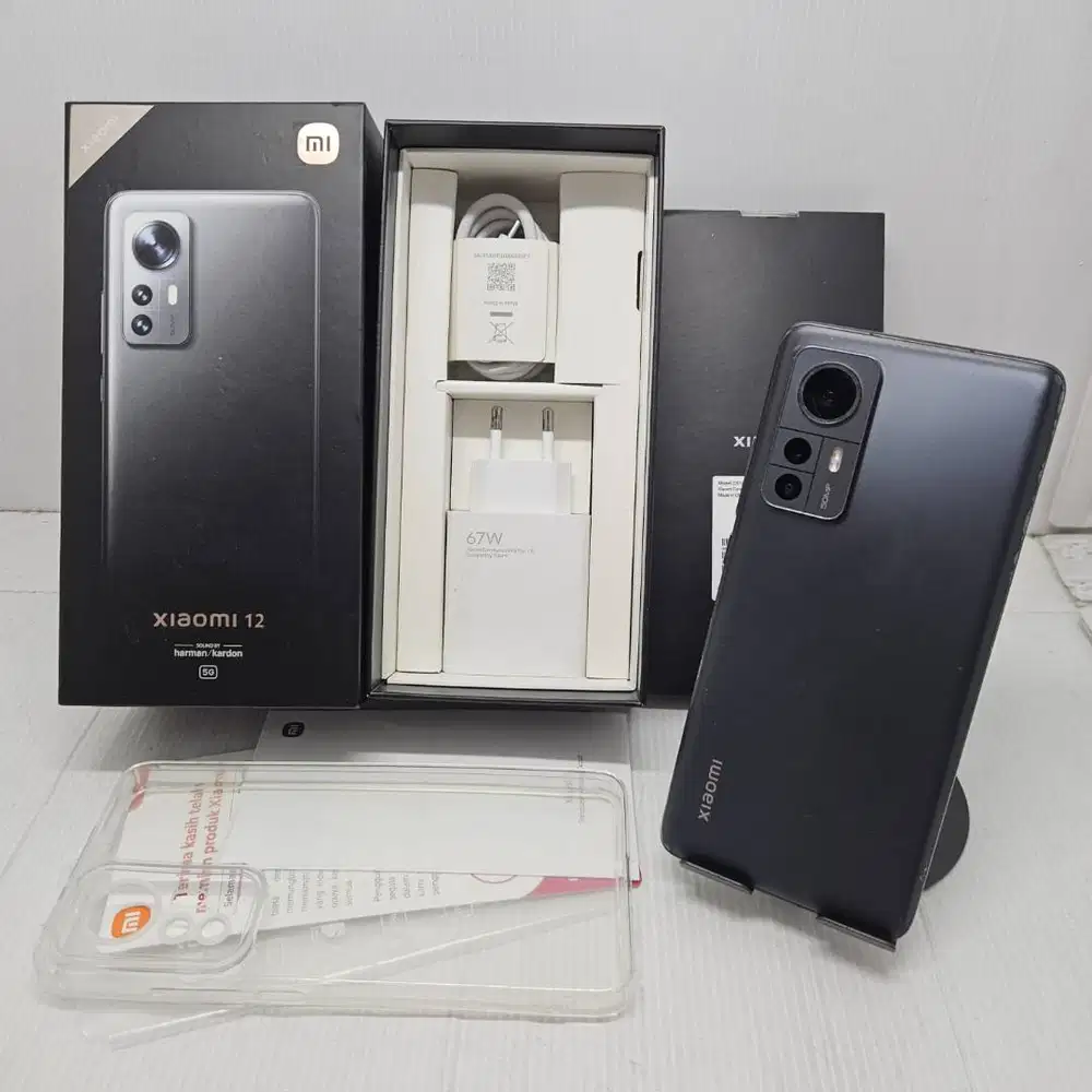 FULLSET XIAOMI 12 5G 8/256 GREY MULUS NO MINUS RESMI
