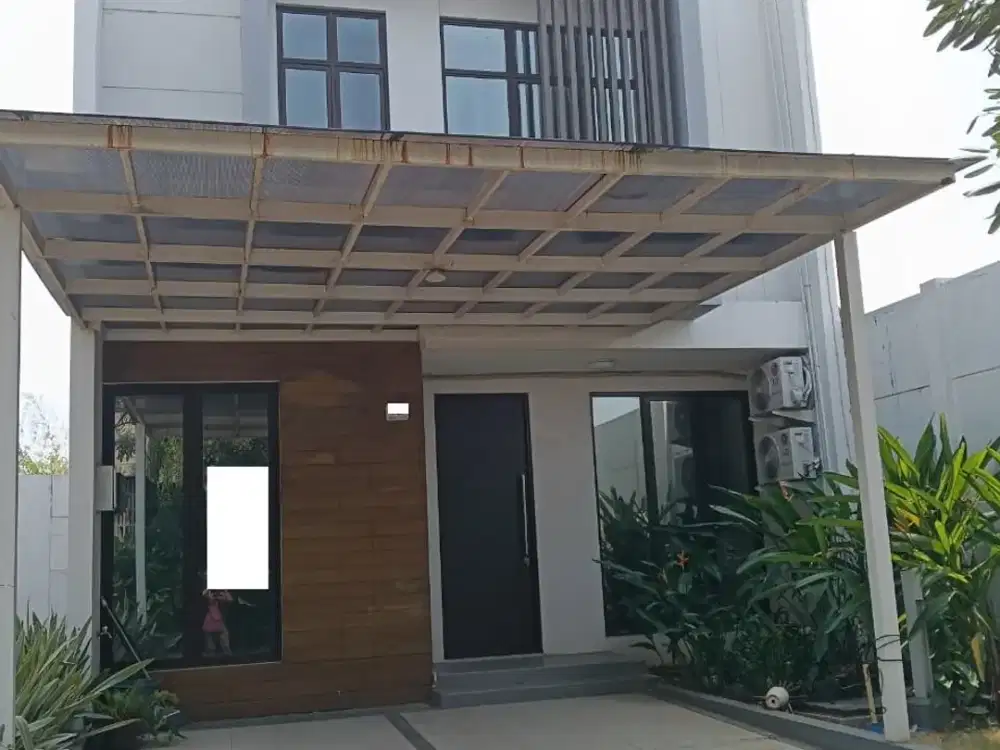 Disewakan rumah murah 2 lantai di Cluster Shinano Jakarta Garden City Jakarta Timur siap huni minimalis modern