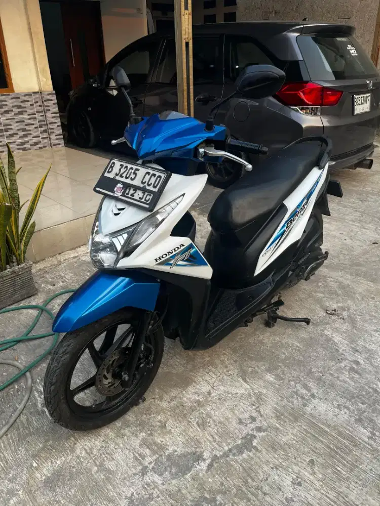 Beat Esp Old Cbs Biru Putih Glossy