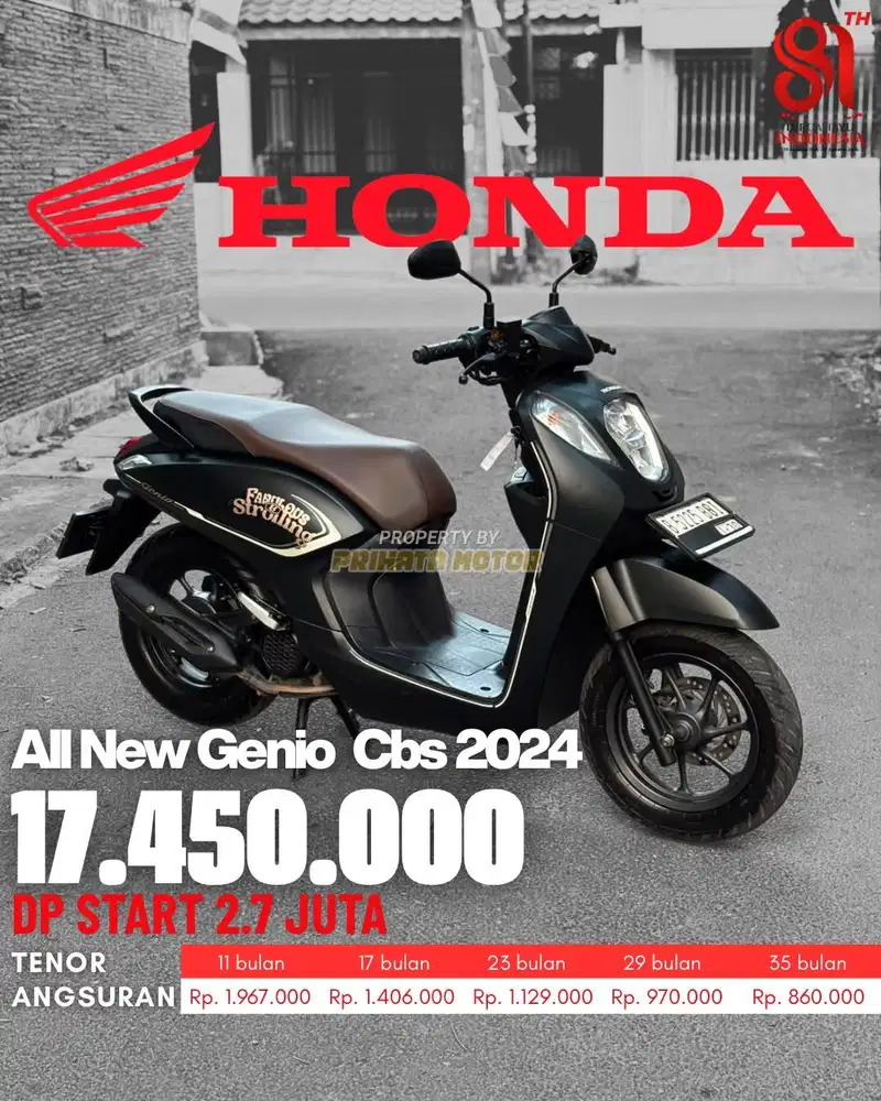 HONDA ALL NEW GENIO CBS ISS ESP 2024