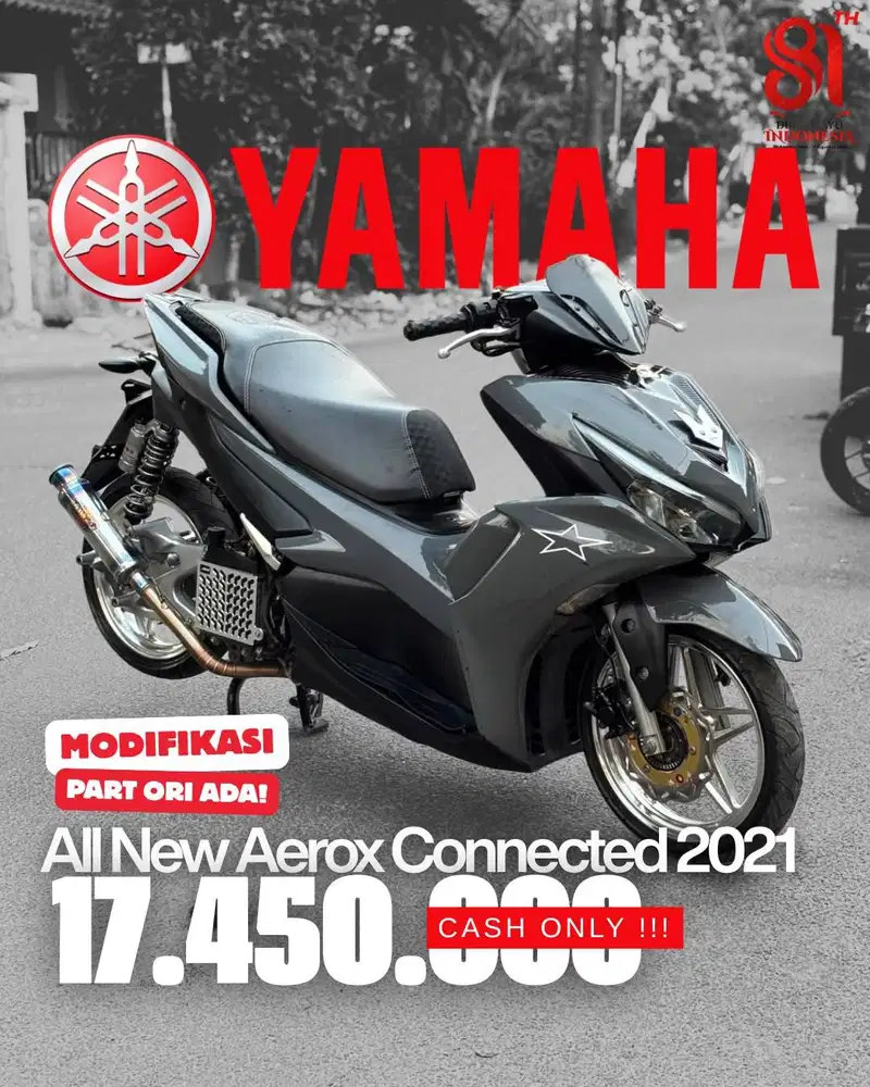 YAMAHA ALL NEW AEROX CONNECTED 2021 MODIFIKASI