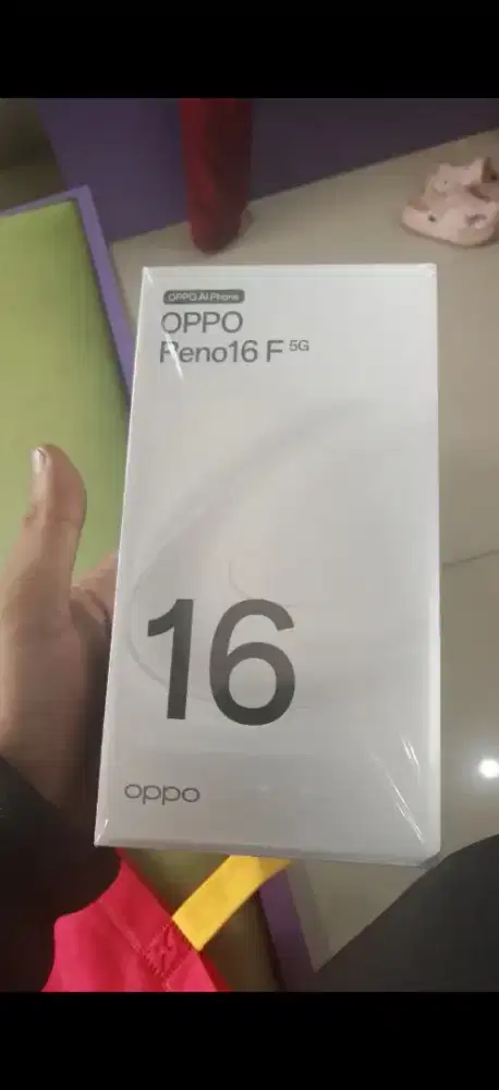 Jual hp Oppo Reno 16f 8/128 masih baru banget , hanya baru buka dus