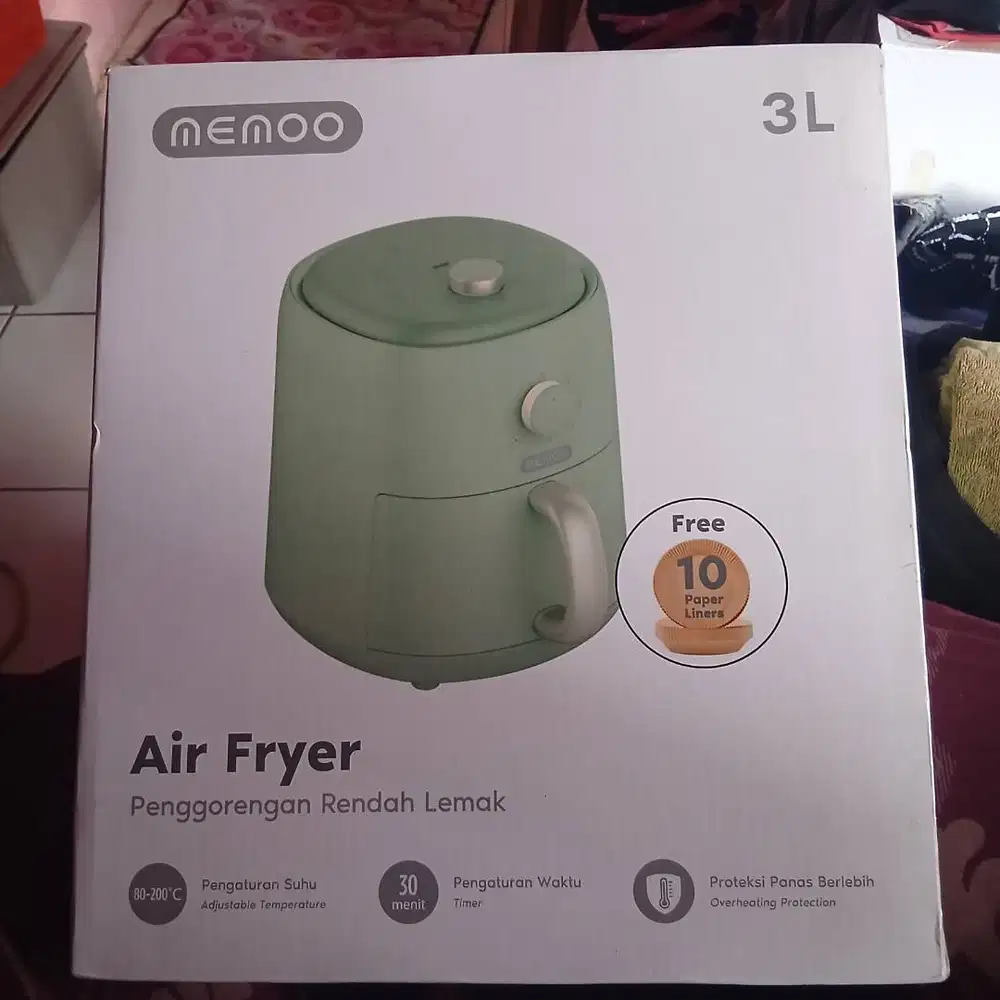 Memoo Air Fryer (Penggorengan Tanpa Lemak)