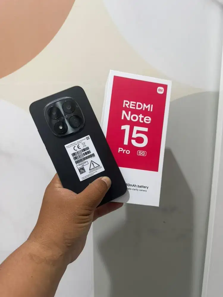 Xiaomi redmi note 15 5G 8/256gb mulus 1000% seperti baru