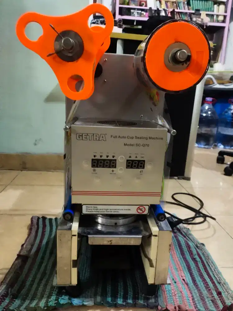 jual cup sealing mechine merk GETRA model SQ-Q70, automatic