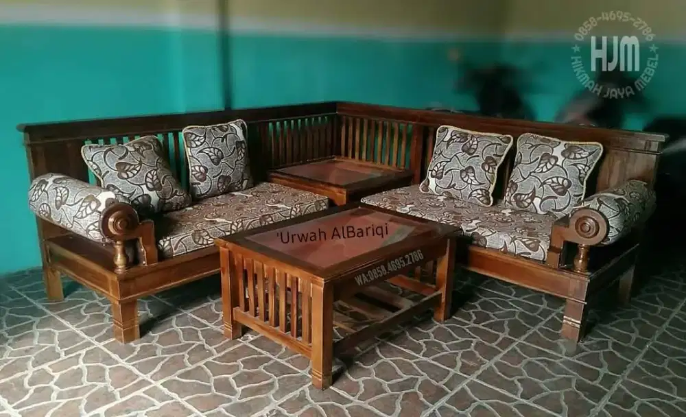 Kursi Tamu Jati Sudut