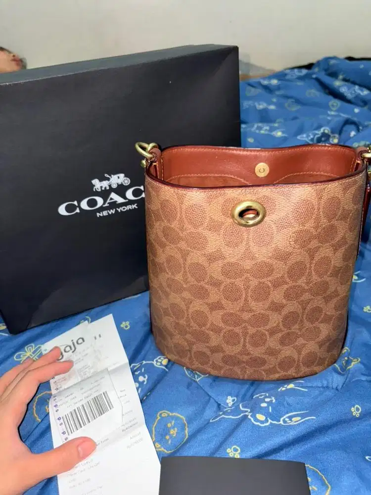 dijual coach willow bucket bag