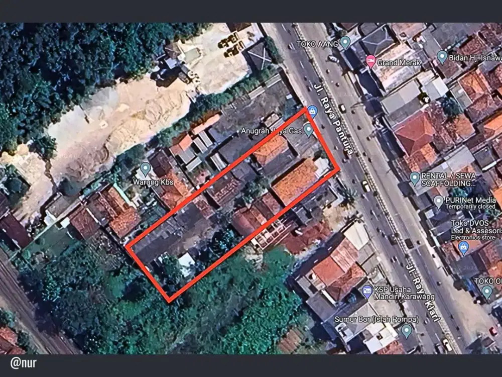 Tanah Luas di Tepi Jalan Pantura Klari Karawang Timur Klari, Karawang