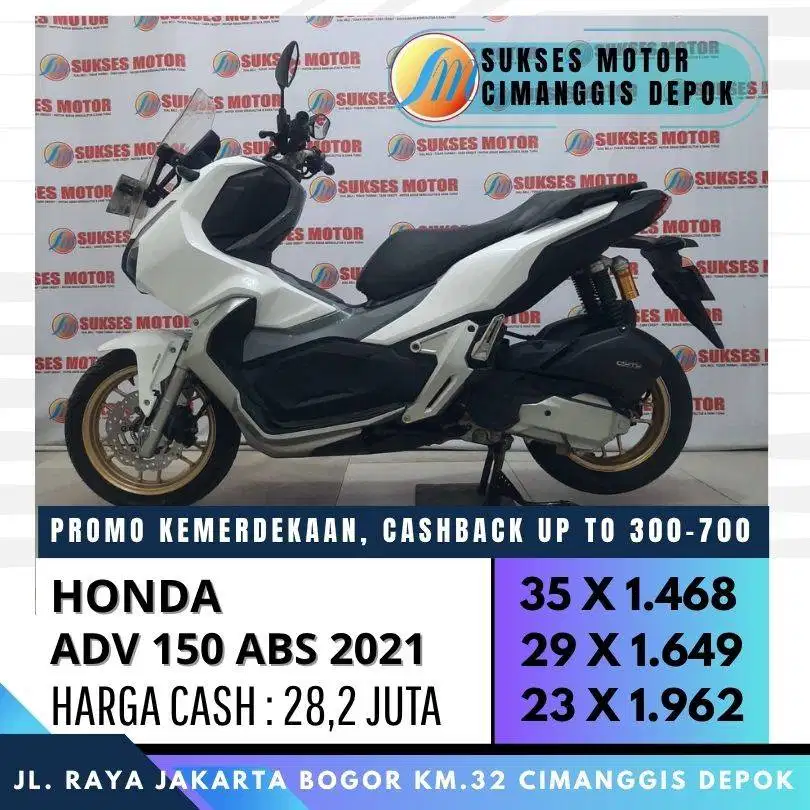 HONDA ADV 150 ABS 2021 CASH KREDIT PROMO CASHBACK 300 UNIT BERGARANSI