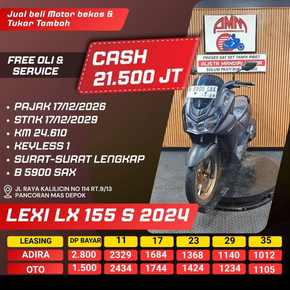 LEXI LX 155 S 2024 CASH / KREDIT ALISTA