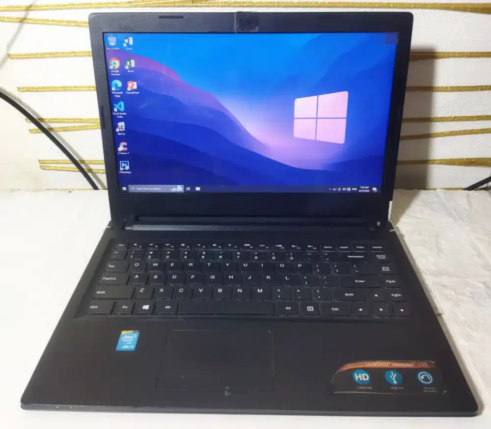 Laptop Lenovo Ideapad Core i3 5005u/ Ram 4Gb/ HDD 500 Gb/ Layar 14 inc