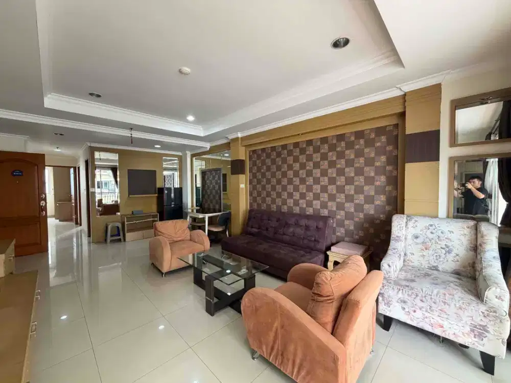 Disewakan 3 Kamar Apartemen Mediterania Lagoon Residences Kemayoran Private lift 96 meter Sertifikat