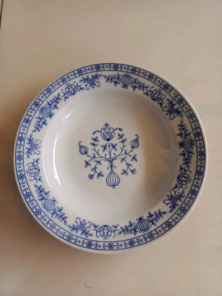 Piring Kahla  Kobaltunterglasur GDR Blue Onion (Zwiebelmuster) GDR