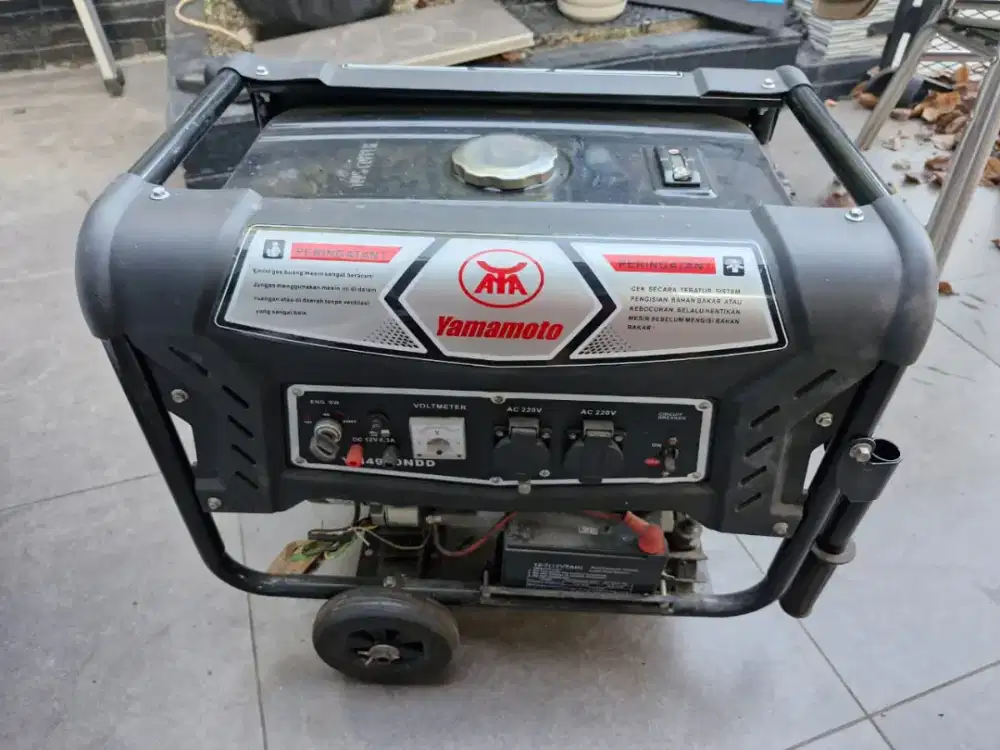 Genset Bensin Yamamoto YM 4900 NDD (3200 Watt) - Siap Pakai