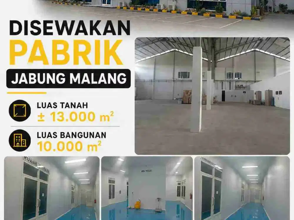 Disewakan Pabrik Bagus Istimewa Jabung Malang
