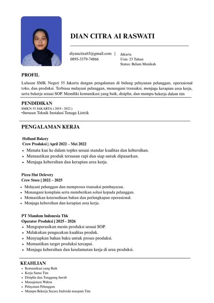 Mencari Pekerjaan Freelance/Part Time – Kasir, Crew Store, Helper, dll