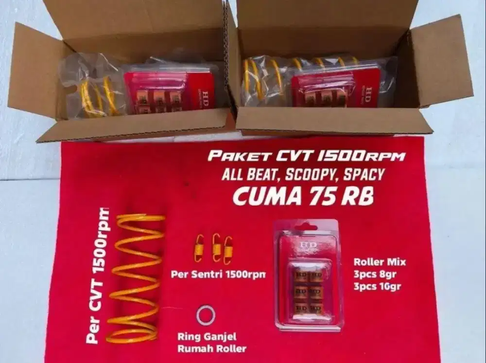 Paket CVT 1500 rpm Beat, scoopy, spacy