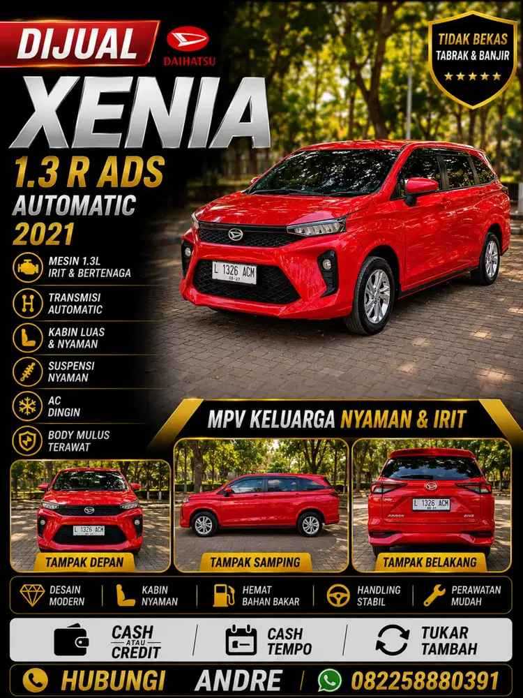 Daihatsu All New Xenia 1.3 R ADS Automatic 2021