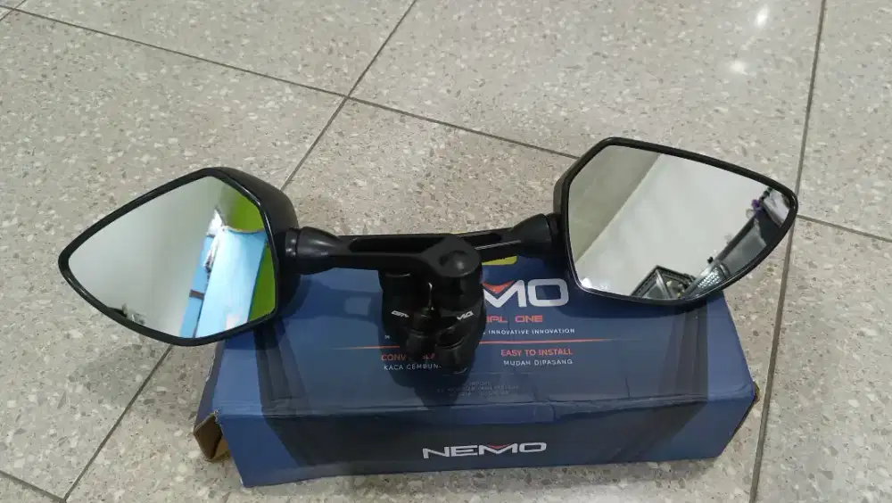 Kaca Spion Nemo 1007 universal Honda Yamaha Suzuki seperti baru