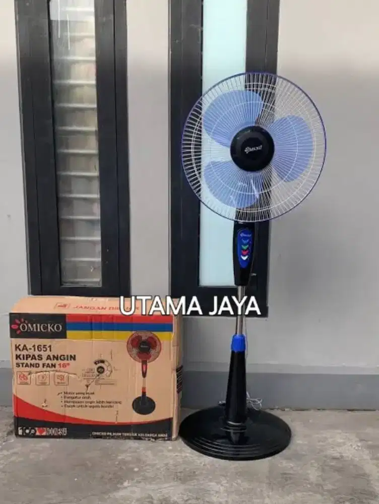 KIPAS ANGIN BERDIRI MURAH 16 INCH MERK OMICKO BARANG BARU