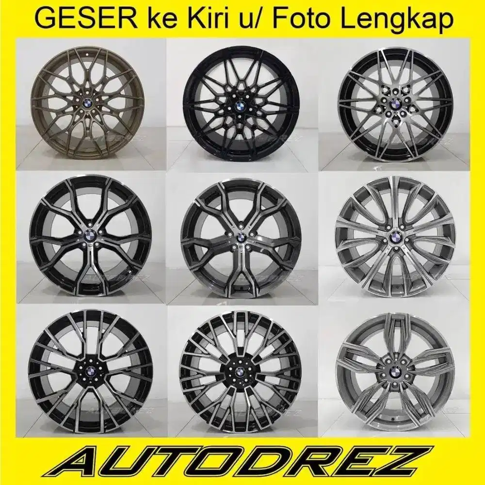 Velg BMW 3 5 7 X3 X5 Ring 19 20 21 22 R19 R20 R21 R22 PCD 5x120 5x112x