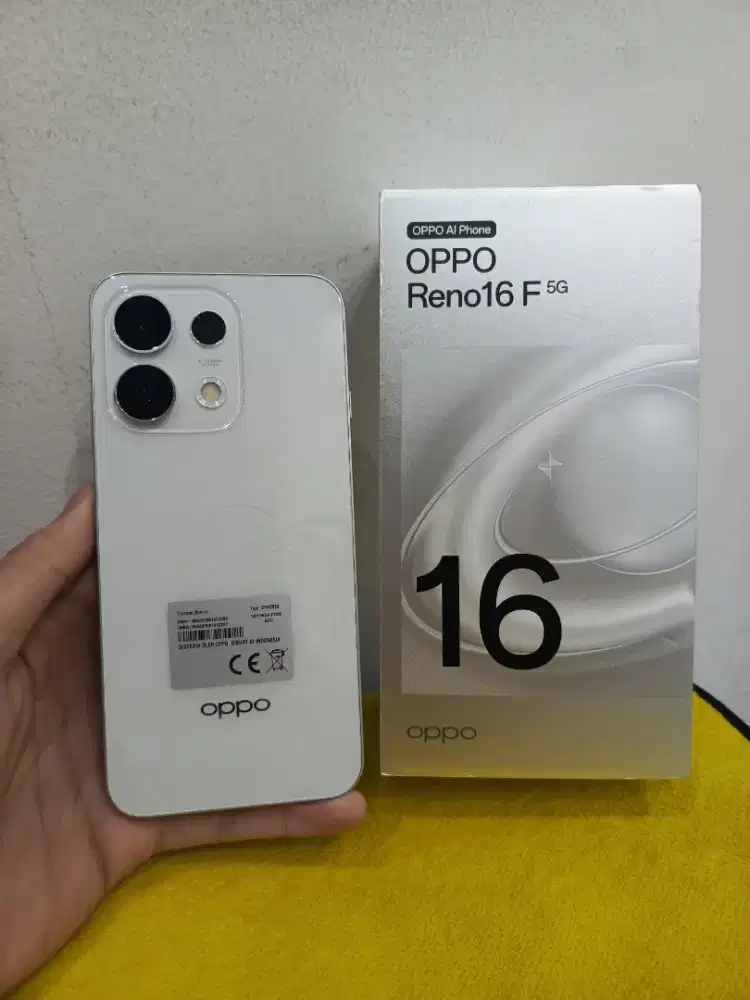 Oppo Reno 16F 5G 8/256 Garansi Resmi 1tahun, Cuma Buka Box Doang