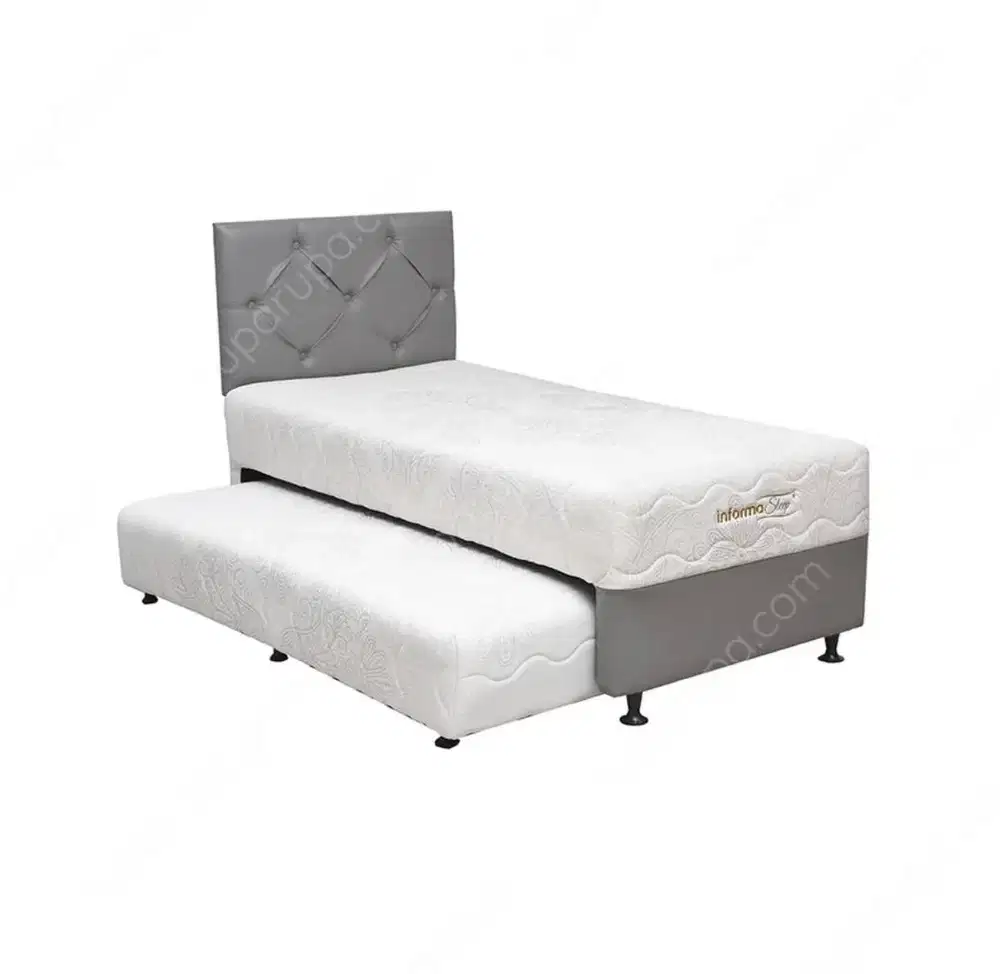 Tempat tidur tingkat 2in1/sorong