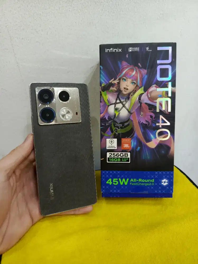 Infinix Note 40 8/256 Fullset Ori, Nominus, Siap Pakai