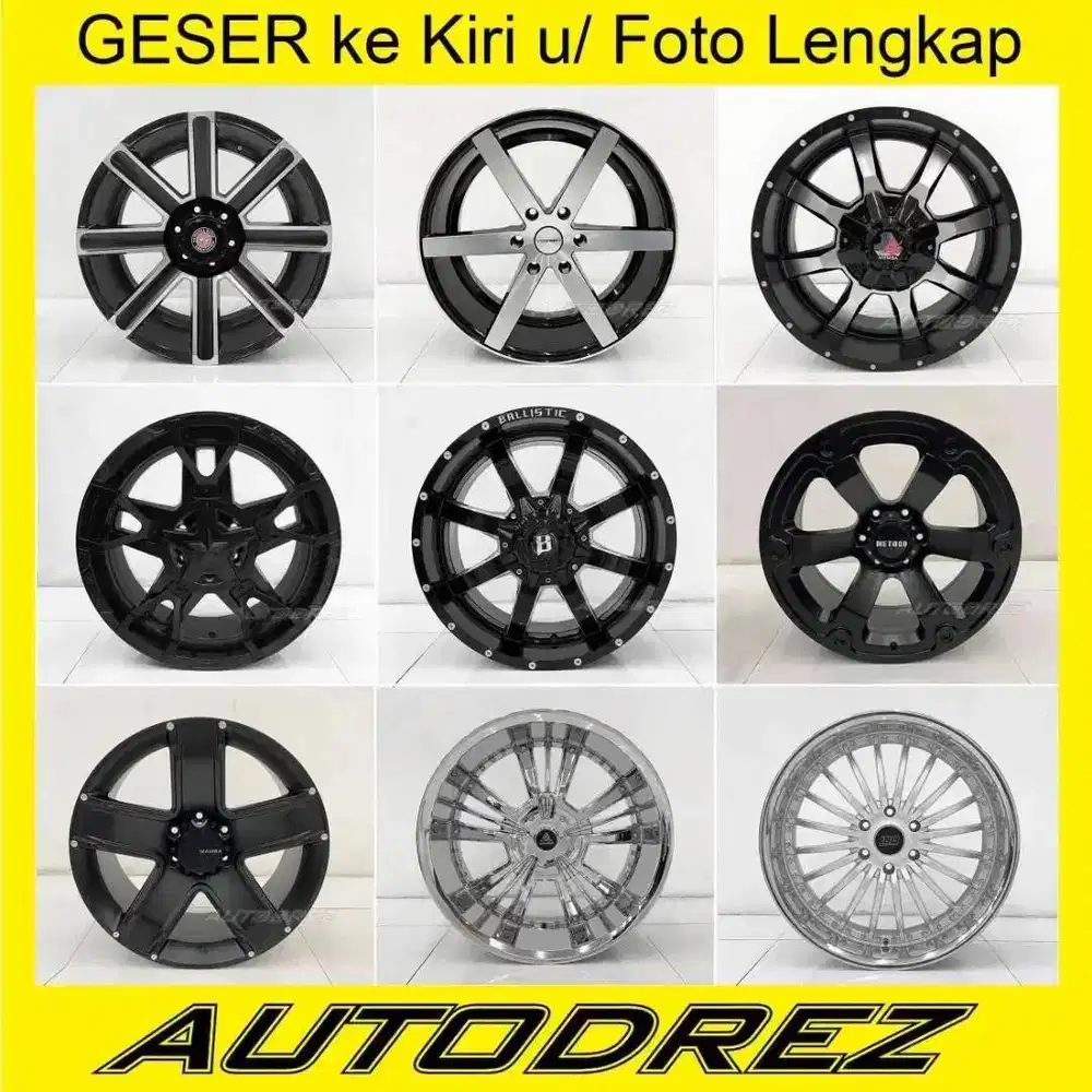 Velg Pajero Fortuner Hummer Prado R 20 22 24 R20 R22 R24 PCD 6x139 x