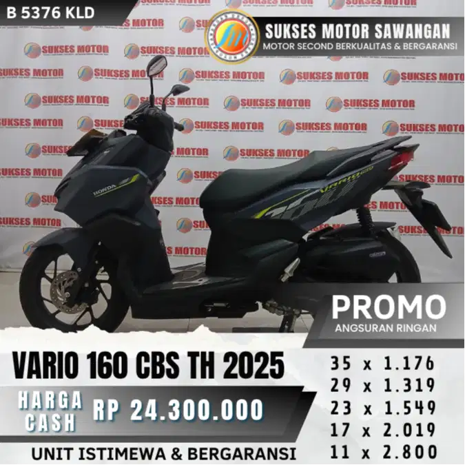 ISTIMEWA HONDA VARIO 160 CBS TH 2025 BIRU BISA CASH KREDIT BERGARANSI