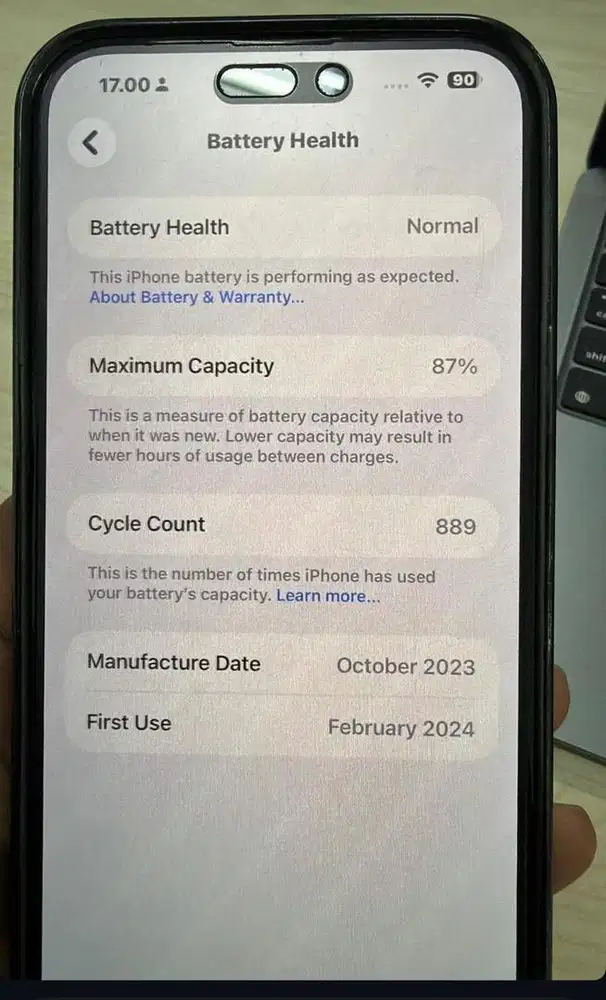 Iphone 15 Plus 128 Gb (Pemakaian pribadi, Garansi resmi)