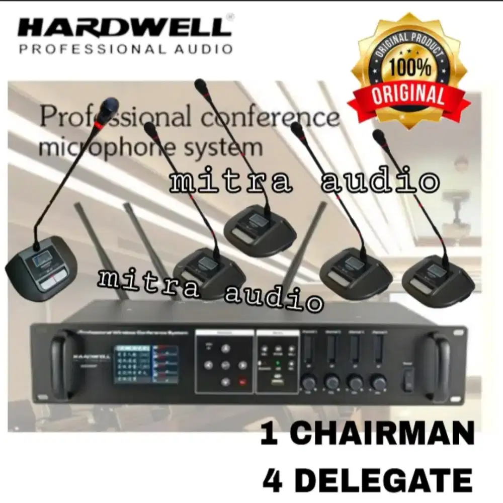 Paket mic meja wireless conference hardwell ccs 1000 isi 5 mic