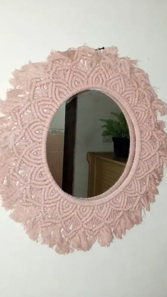 Kerajinan tangan kaca macrame cocok buat hotel, villa, rumah