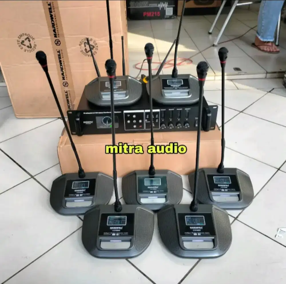 Paket mic meja wireless conference hardwell ccs 1000 isi 7 mic