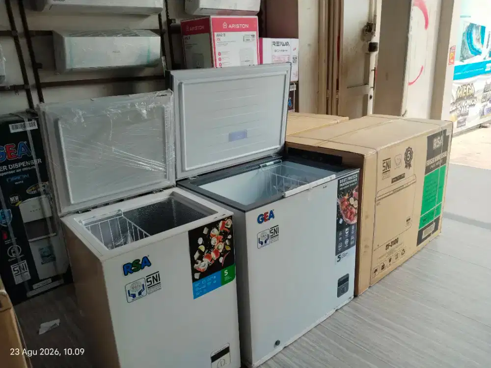 Kredit Freezer bergaransi, cicilam tanpa DP, syarat cukup KTP