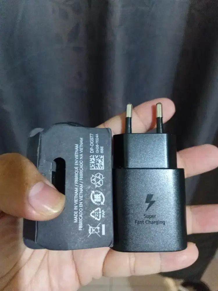 Charger Original Samsung A06 25watt+kabel Data Tipe C To C 3A