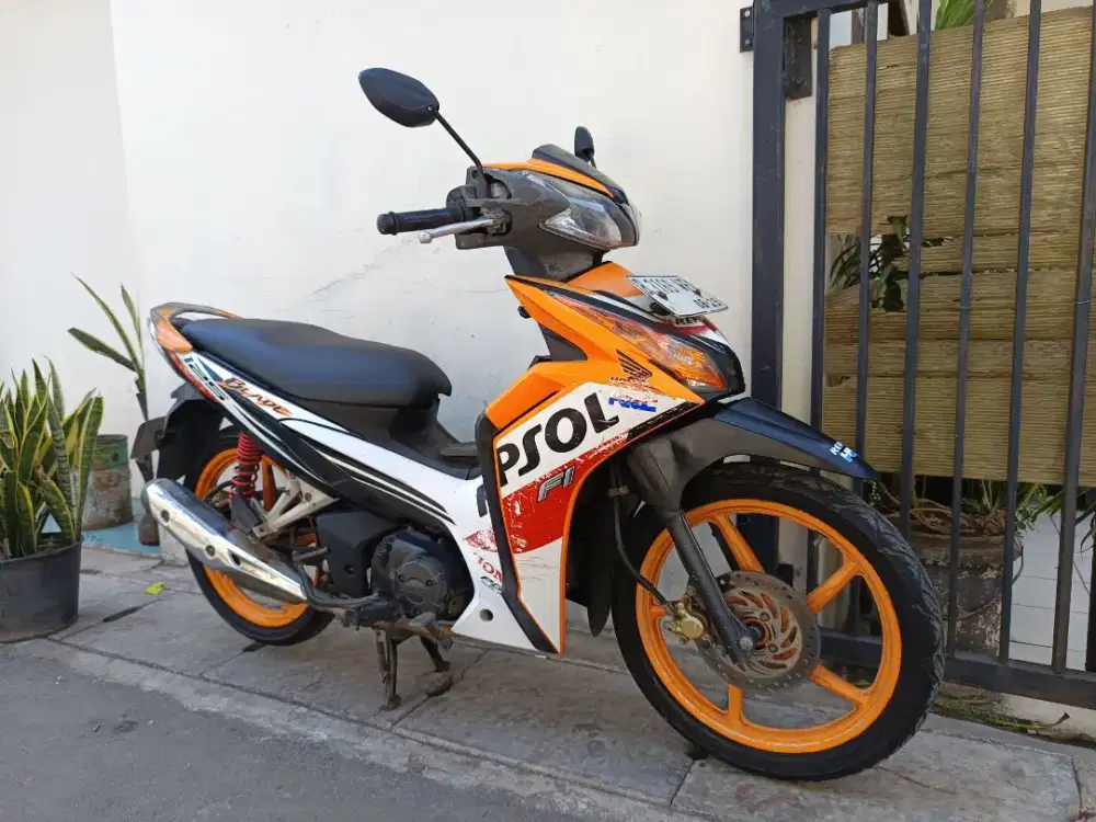 Honda blade fi 2014 lengkap mesin halus