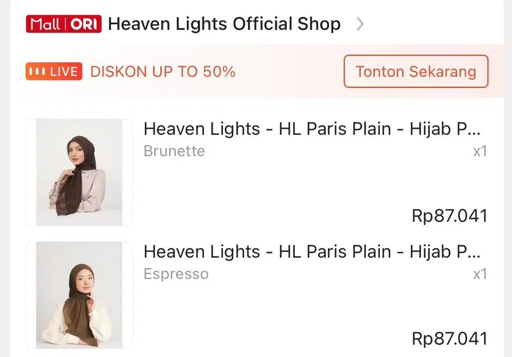 Hijab Paris Heaven Lights