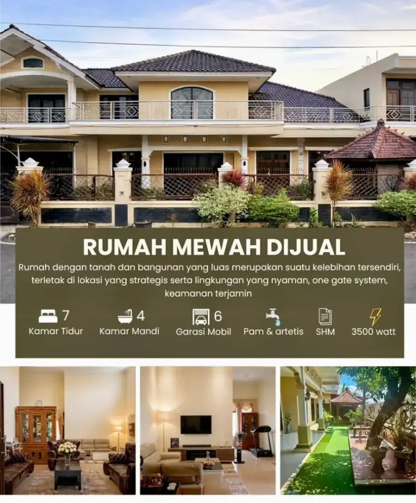 Rumah Mewah LT 422 M² : Candi Kalasan Manyaran Semarang