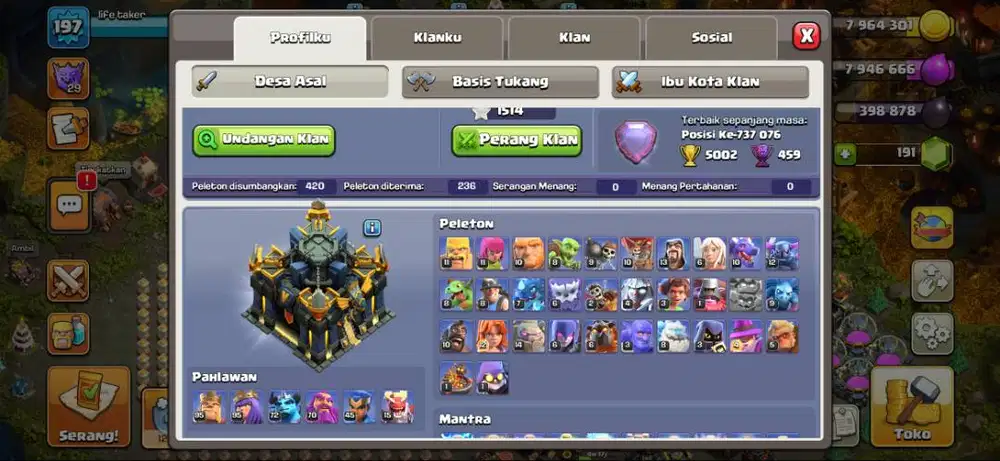 Akun clash of clash