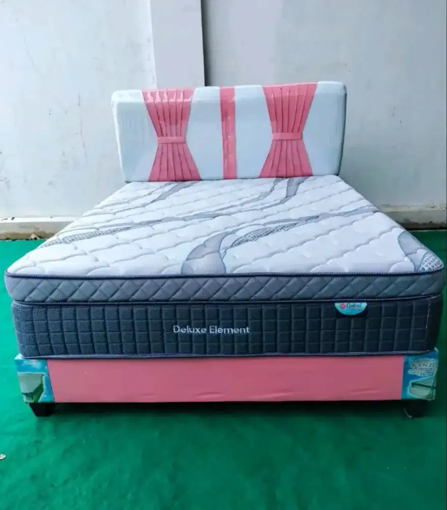 1 paket kasur sepringbet central dluxe elemen ukuran 160×200 cm